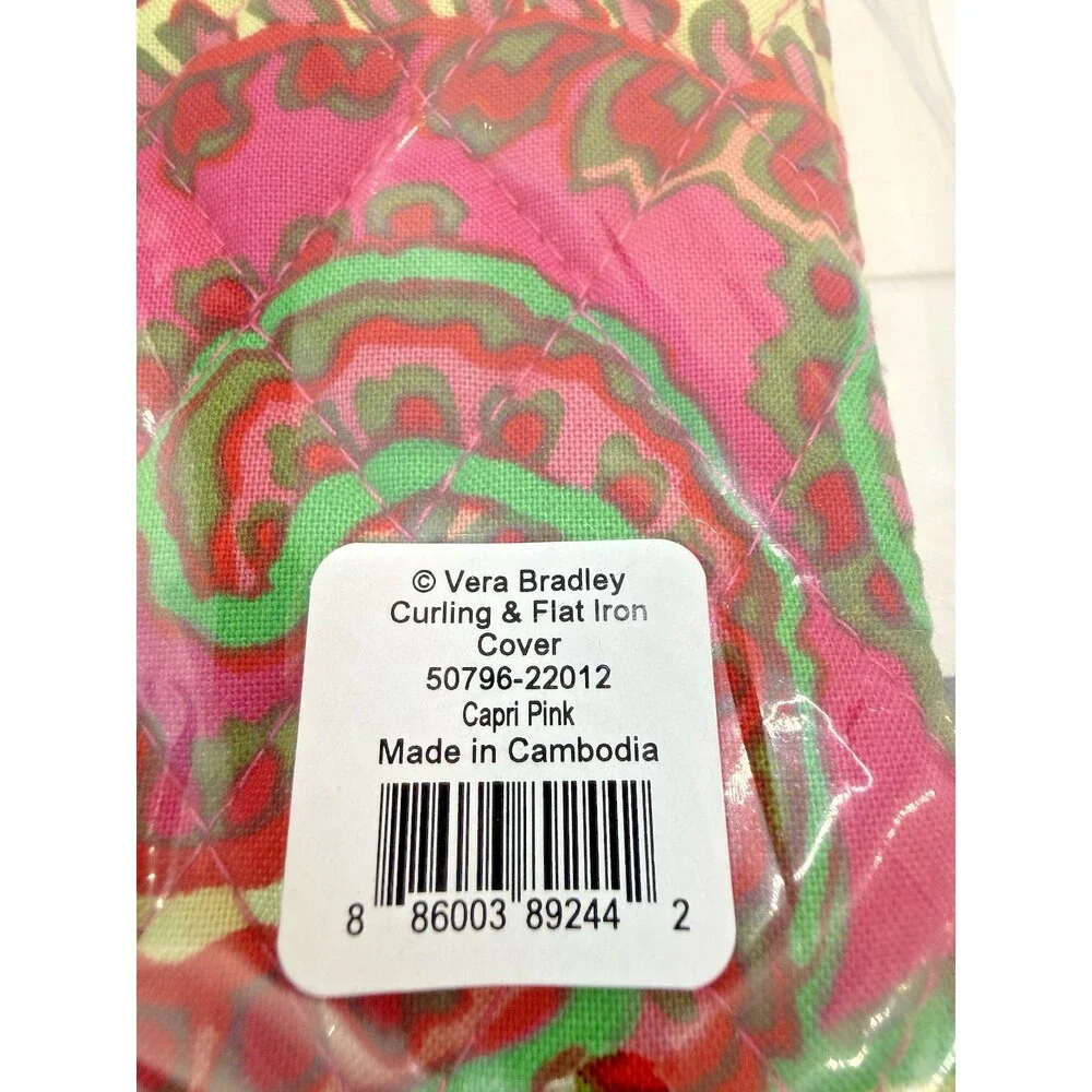 Bliss Mini Travel Curler W/Ceramic Body Small & Vera Bradley Iron Cover Set New - Picture 11 of 13